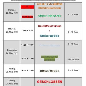 News #91 - Wochenprogramm Kalenderwoche 12 - Image