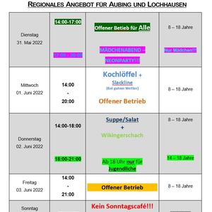 News #92 - Wochenprogramm 31.5.-5.6. (KW 22) - Image