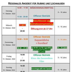 News #107 - Wochenprogramm 11.10.22 - 16.10.22 (KW 41) - Image