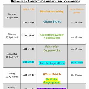 News #128 - Wochenprogramm 25.4.23 - 30.4.23 (KW 17) - Image