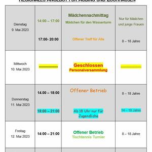 News #130 - Wochenprogramm 9.5. - 14.5. (KW 19) - Image