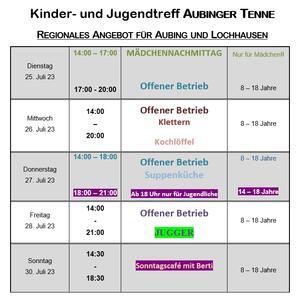 News #138 - Wochenprogramm 25.7. - 30.7. (KW 30) - Image