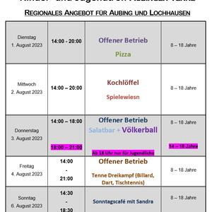 News #139 - Wochenprogramm 1.8.23 - 6.8.23 (KW 31) - Image