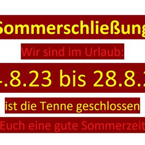 News #141 - Ferienschließung vom 14.8. - 28.8. - Image