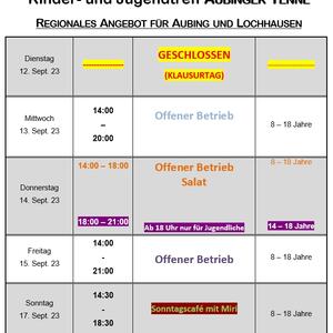 News #142 - Wochenprogramm 12.9.23 - 17.9.23 (KW 37) - Image