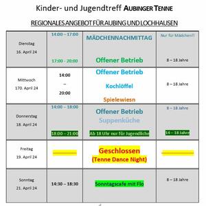 News #159 - Wochenprogramm 16.4. - 21.4. (KW 16) - Image