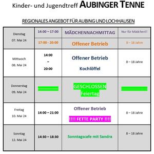 News #160 - Wochenprogramm 7.5. - 12.5. (KW 19) - Image