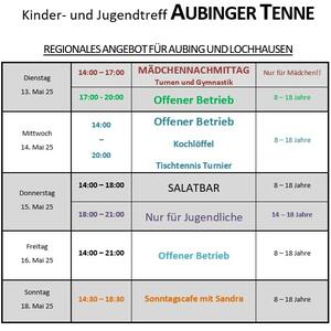 News #189 - Wochenprogramm 13.5.-18.5. - Image