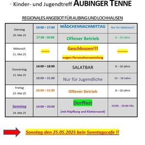 News #190 - Wochenprogramm 19.05 - 25.05 - Image